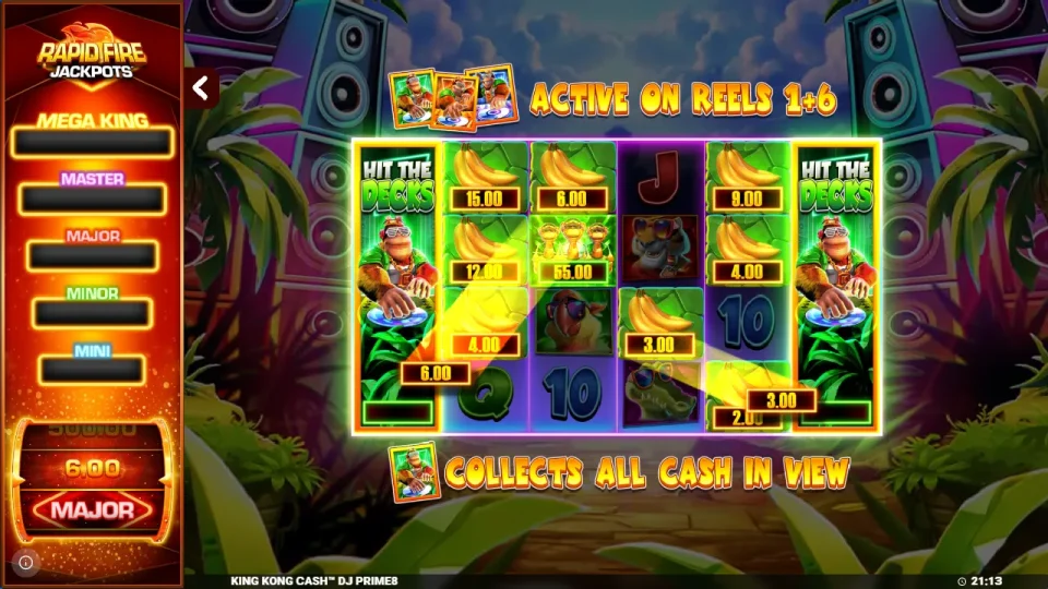 King Kong Cash DJ Prime8 Rapid Fire Jackpots — screenshot 5