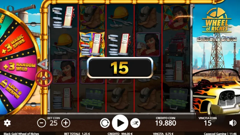 Black Gold Wheel of Riches — screenshot 1