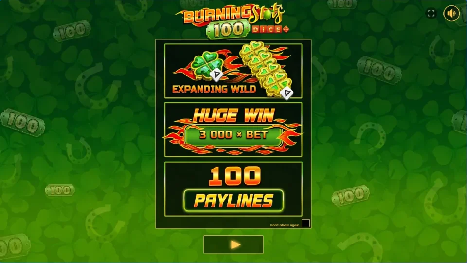 Burning Slots 100 Dice — screenshot 1