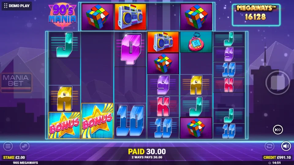 90’s Mania Megaways — screenshot 5