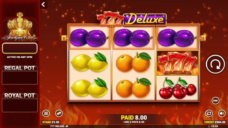 777 Deluxe Jackpot King — screenshot 2
