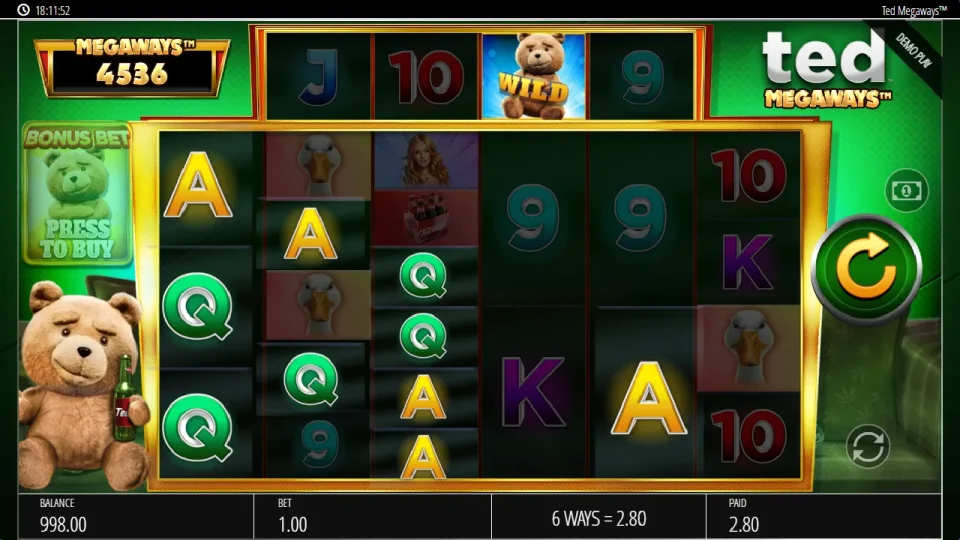 Ted Megaways — screenshot 1