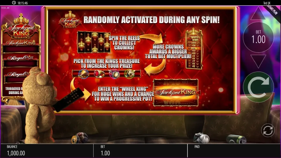 Ted Jackpot King — screenshot 1