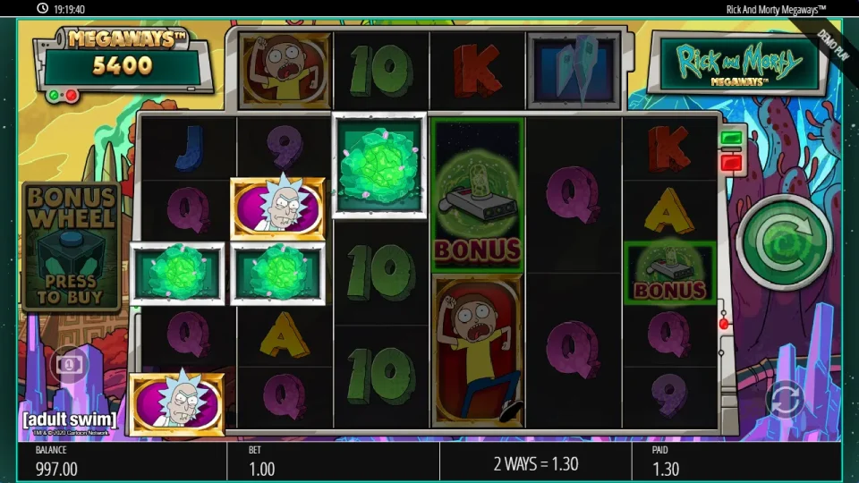 Rick and Morty Megaways — screenshot 2