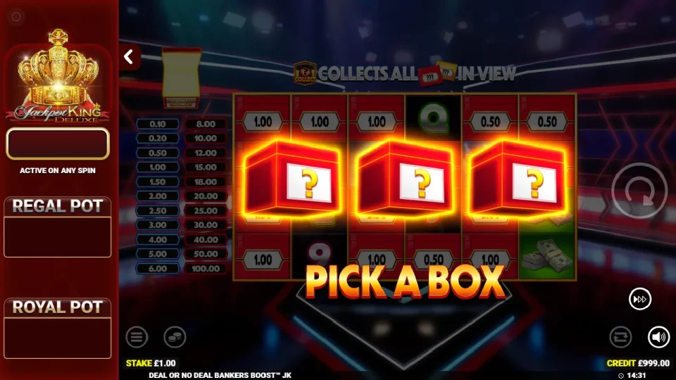 Deal or No Deal Bankers Boost Jackpot King — screenshot 2