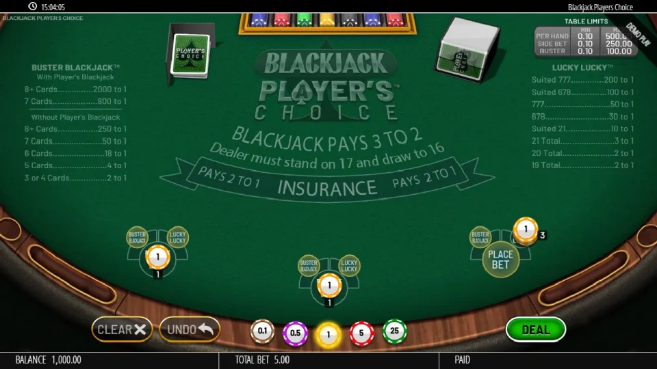 Blackjack Players Choice — screenshot 2