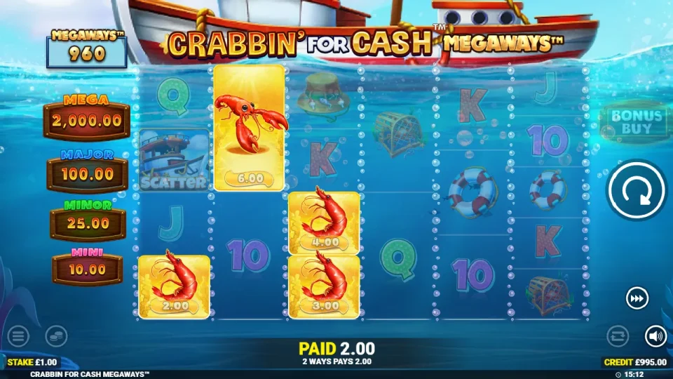 Crabbin’ for Cash Megaways — screenshot 2
