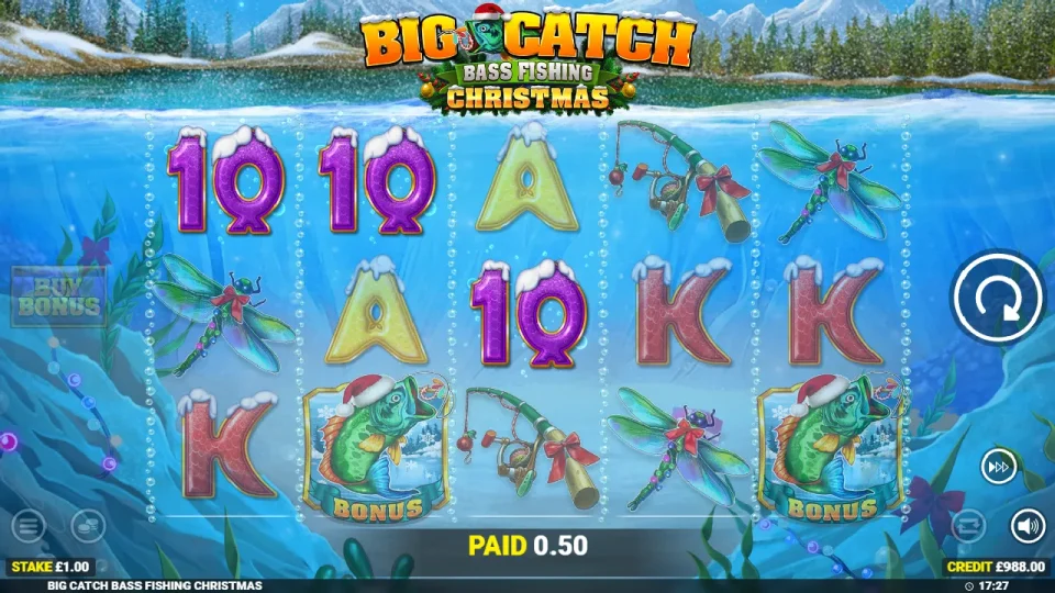 Big Catch Bass Fishing Christmas — screenshot 1