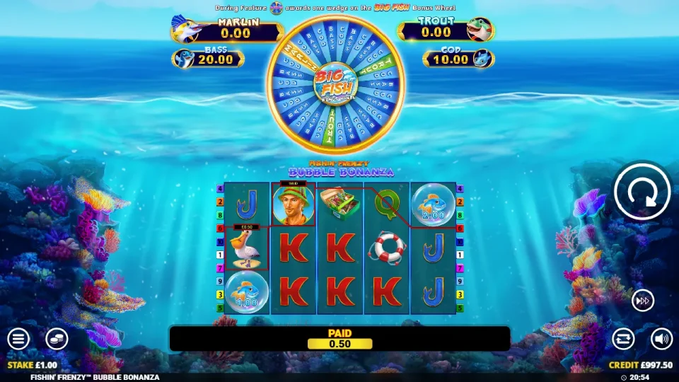 Fishin’ Frenzy Bubble Bonanza — screenshot 2