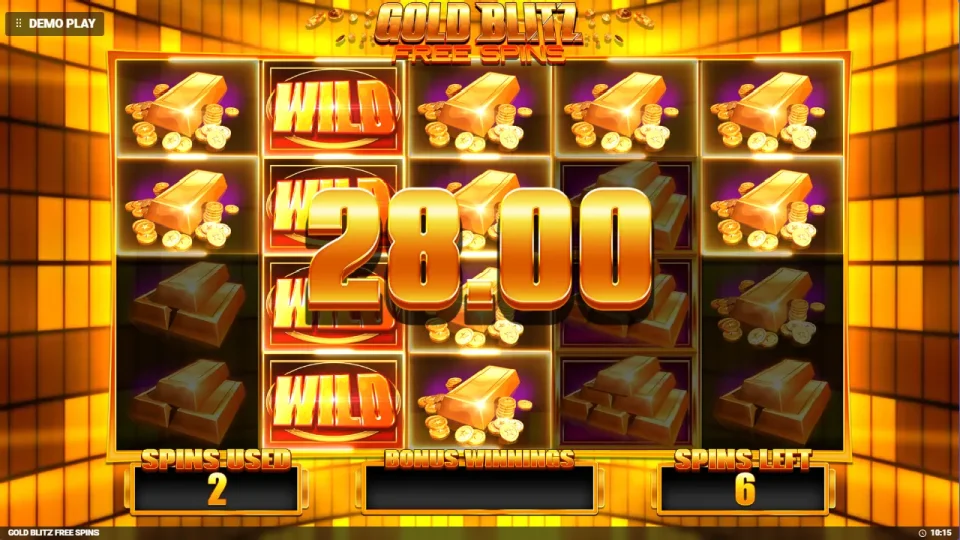 Gold Blitz Free Spins — screenshot 2