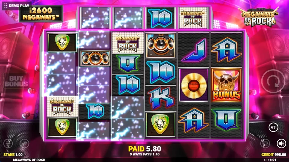 Megaways of Rock — screenshot 2