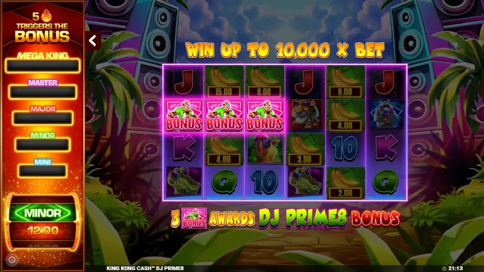 King Kong Cash DJ Prime8 Rapid Fire Jackpots — screenshot 1
