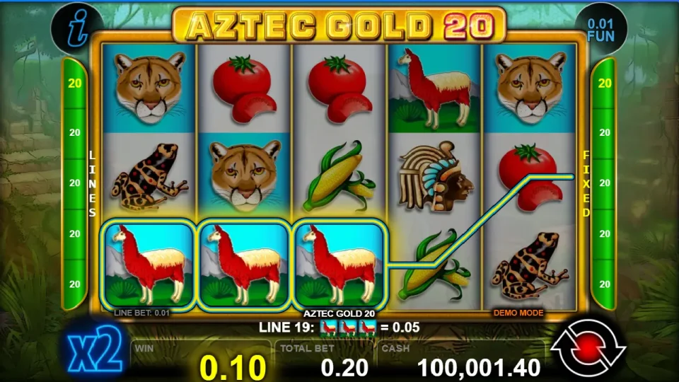 Aztec Gold 20 — screenshot 1