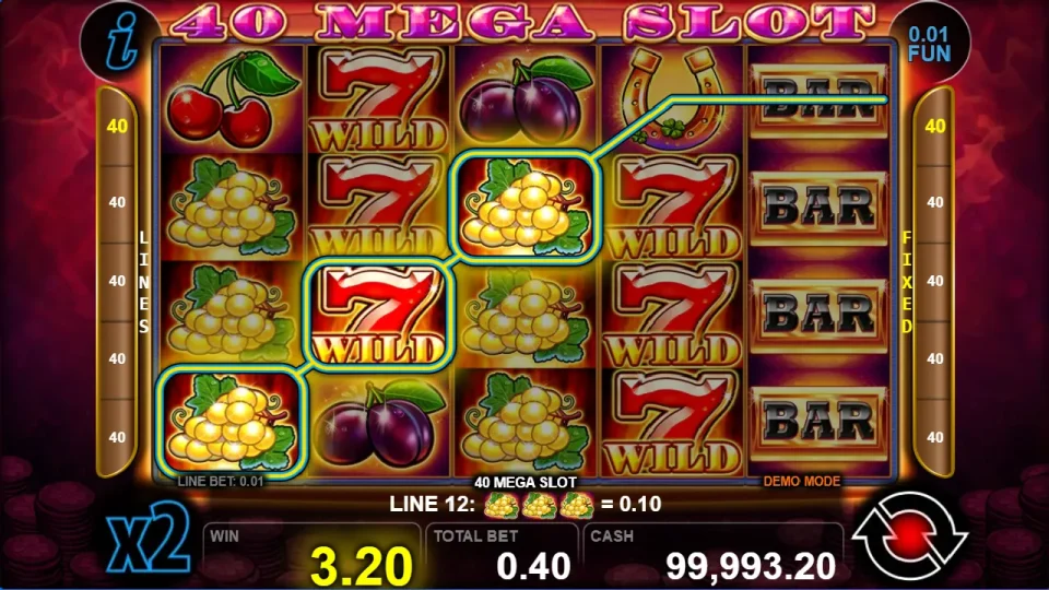 40 Mega Slot — screenshot 1