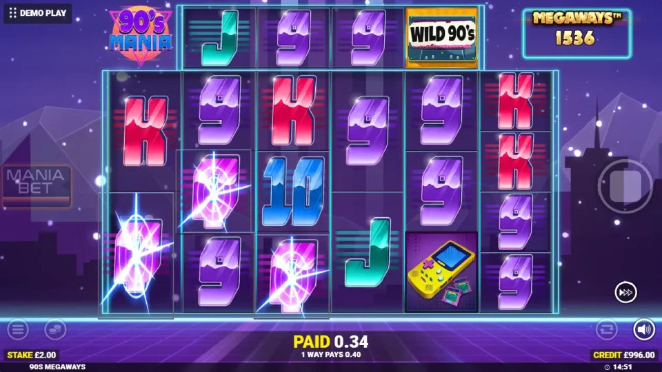 90’s Mania Megaways — screenshot 4