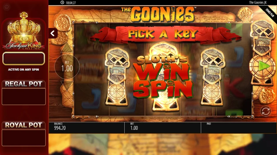 The Goonies Jackpot King — screenshot 2