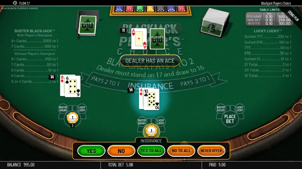 Blackjack Players Choice — screenshot 1