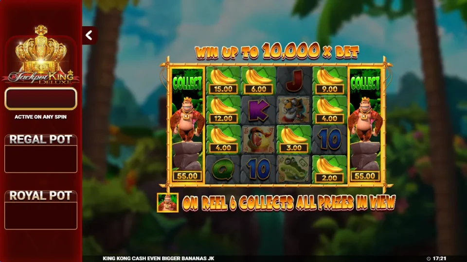 King Kong Cash Even Bigger Bananas Jackpot King — screenshot 2