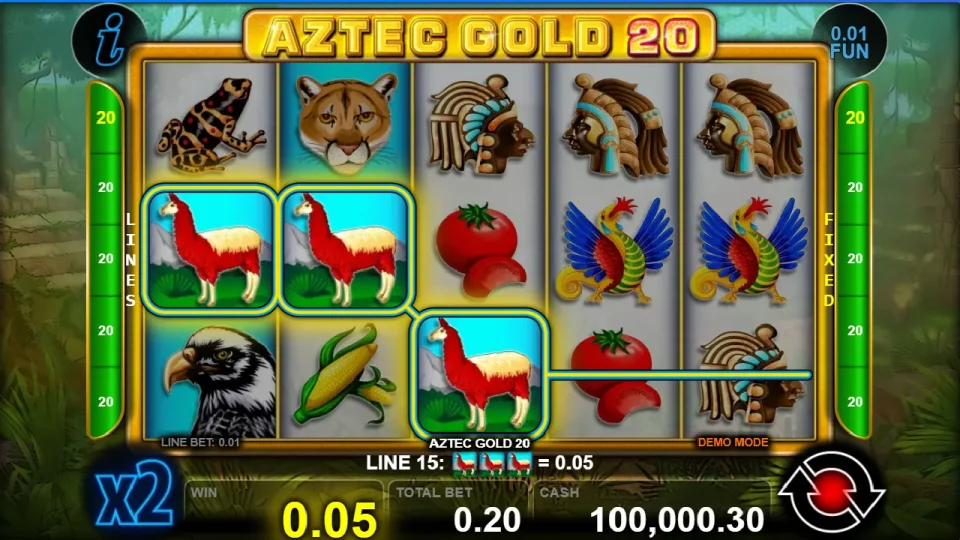 Aztec Gold 20 — screenshot 2