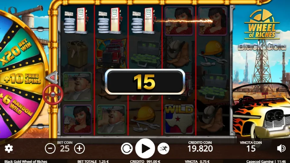 Black Gold Wheel of Riches — screenshot 3