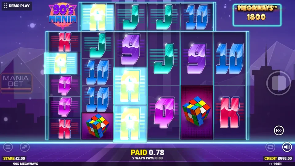 90’s Mania Megaways — screenshot 3