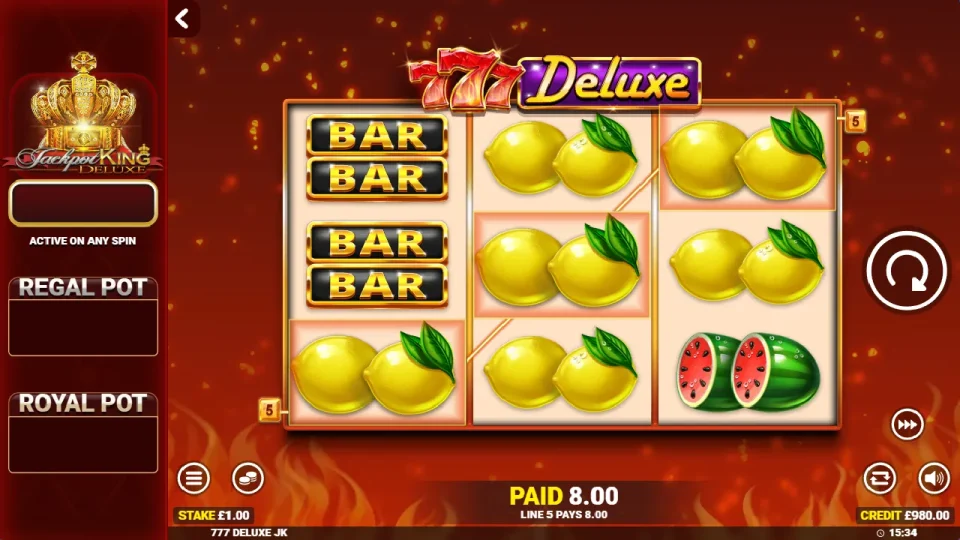 777 Deluxe Jackpot King — screenshot 4