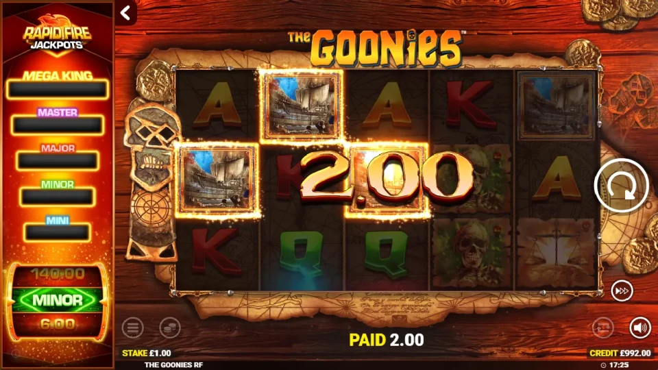 The Goonies Deluxe Rapid Fire Jackpots — screenshot 3