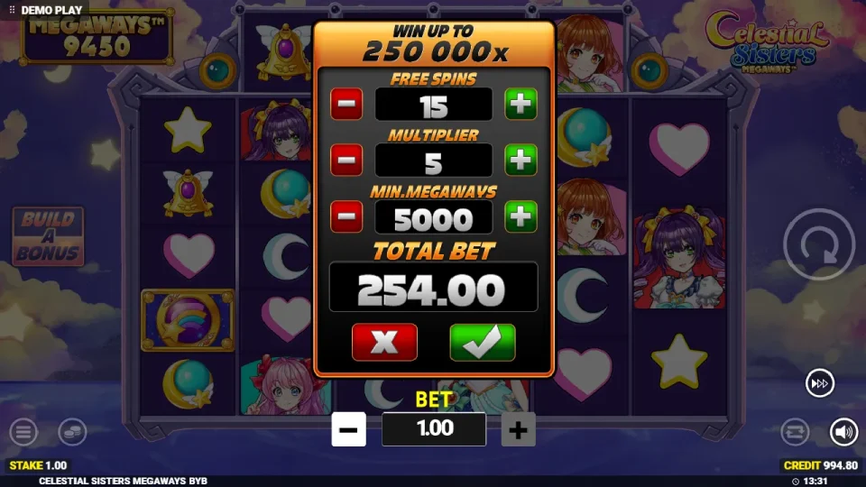 Celestial Sisters Megaways Build Your Bonus — screenshot 4