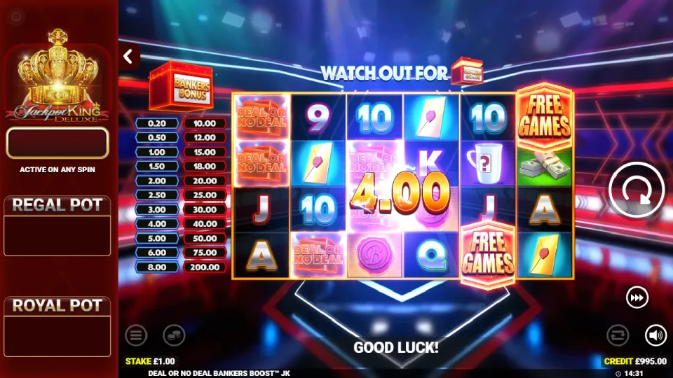 Deal or No Deal Bankers Boost Jackpot King — screenshot 4