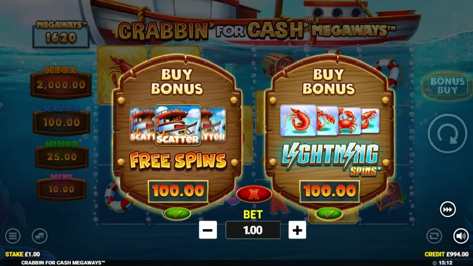 Crabbin’ for Cash Megaways — screenshot 4