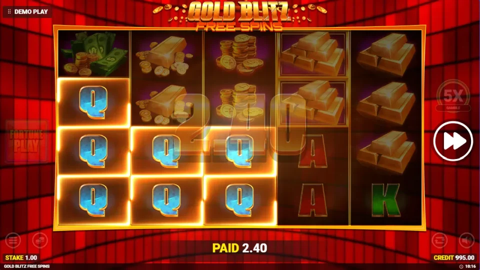 Gold Blitz Free Spins — screenshot 4