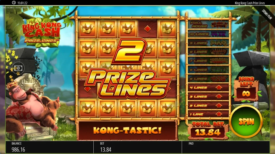 King Kong Cash Prize Lines — screenshot 4