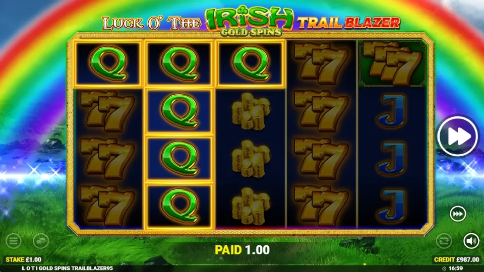 Luck O’ The Irish Gold Spins Trail Blazer — screenshot 2