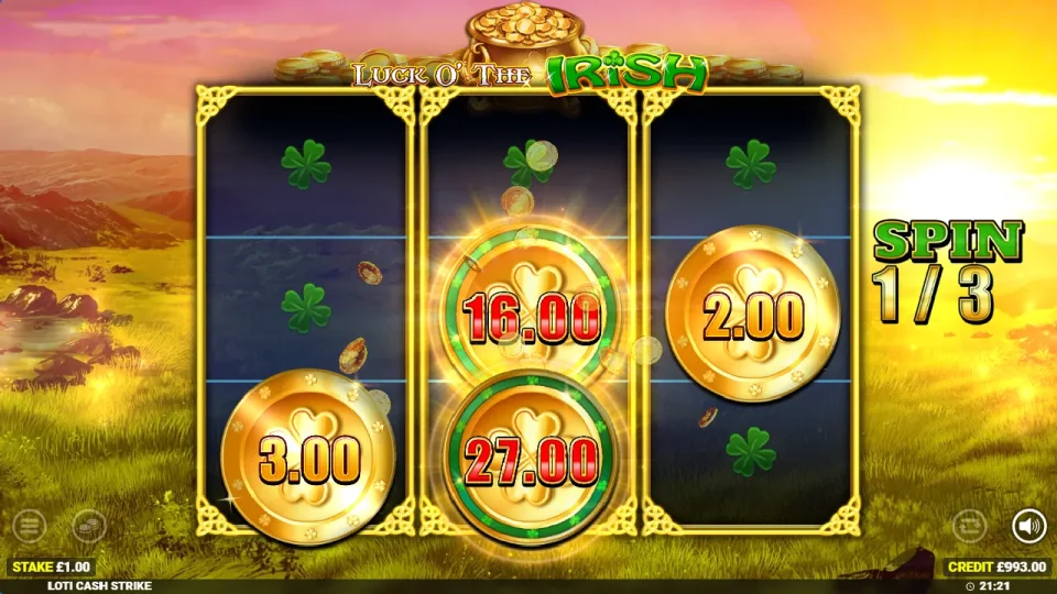 Luck O’ The Irish Cash Strike — screenshot 3