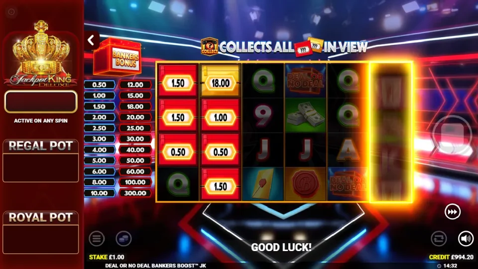 Deal or No Deal Bankers Boost Jackpot King — screenshot 5