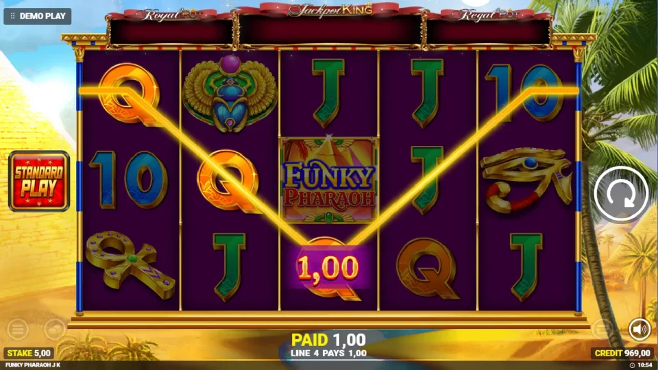 Funky Pharaoh Jackpot King — screenshot 1