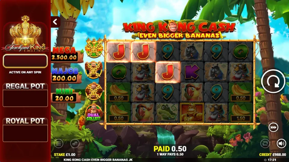 King Kong Cash Even Bigger Bananas Jackpot King — screenshot 4