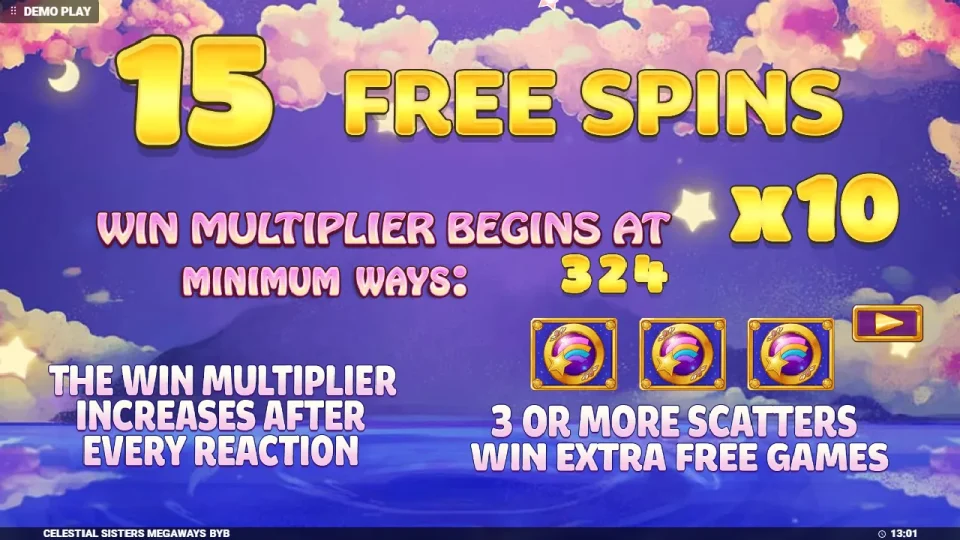 Celestial Sisters Megaways — screenshot 3