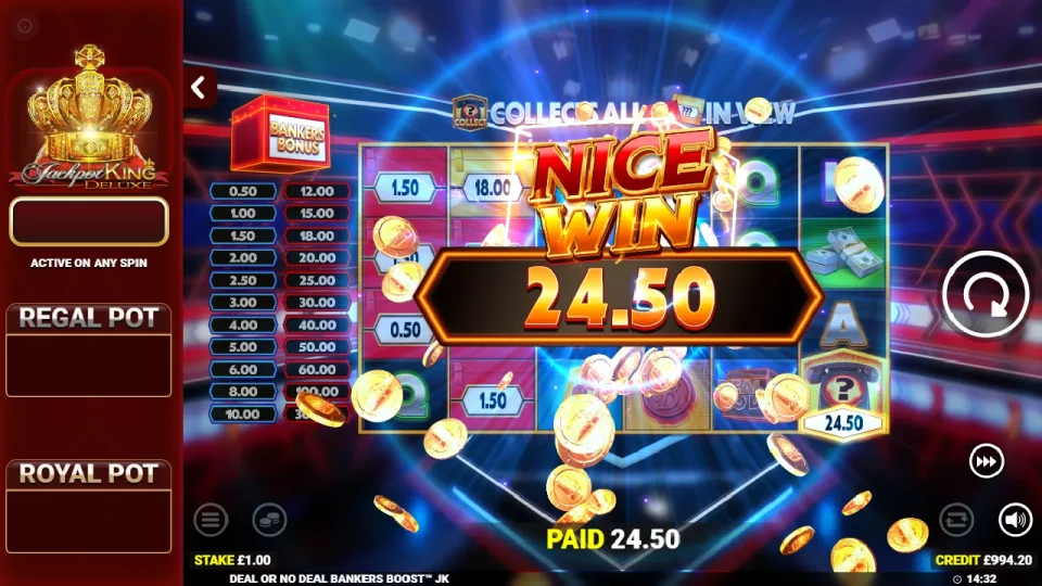 Deal or No Deal Bankers Boost Jackpot King — screenshot 6