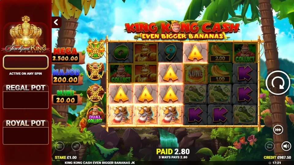 King Kong Cash Even Bigger Bananas Jackpot King — screenshot 8