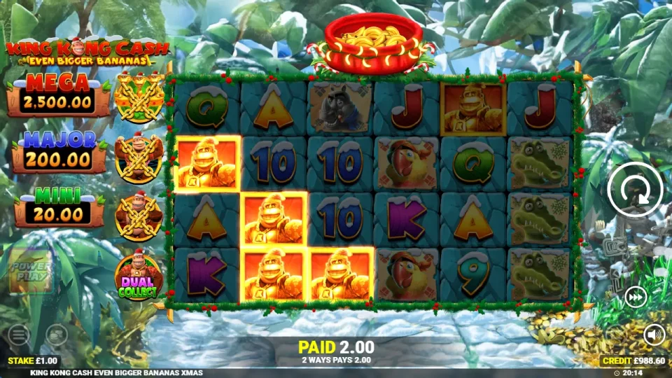 King Kong Cash Even Bigger Bananas Power Play — screenshot 6