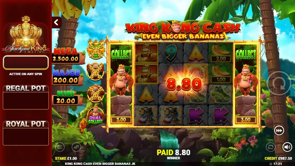 King Kong Cash Even Bigger Bananas Jackpot King — screenshot 7