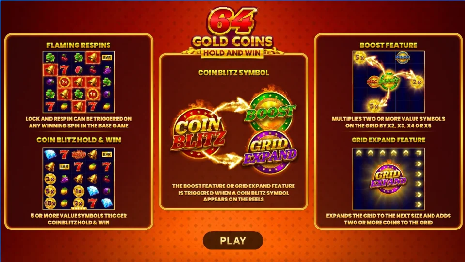 64 Gold Coins Hold and Win — screenshot 1
