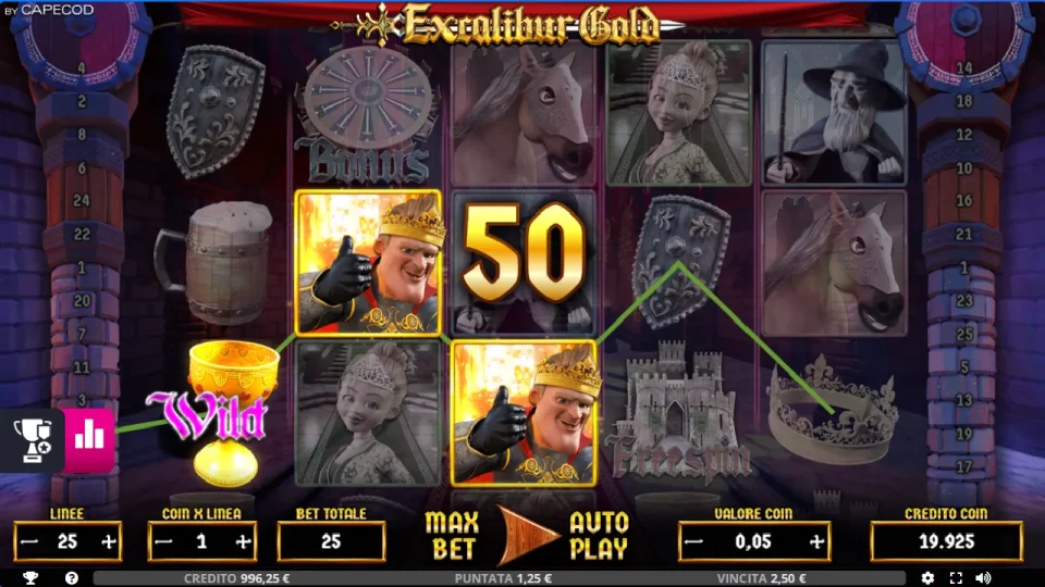 Excalibur Gold — screenshot 1