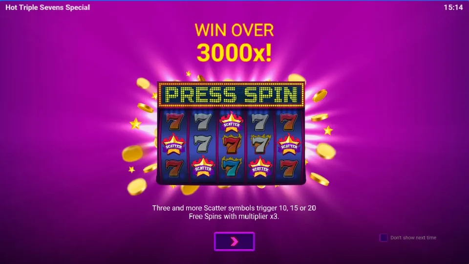 Hot Triple Sevens Special — screenshot 1