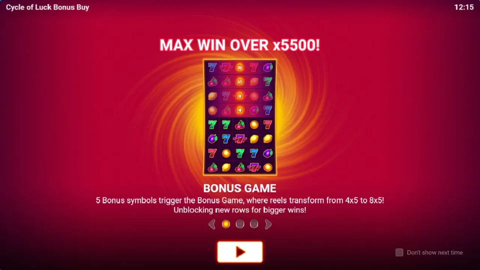 Cycle of Luck Bonus Buy — screenshot 1