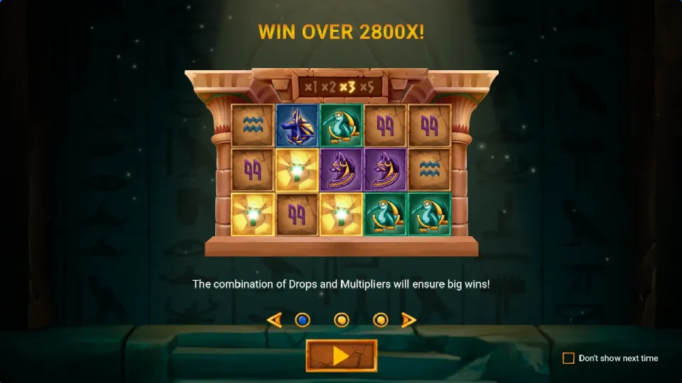 Curse of the Pharaoh Bonus Buy — screenshot 1
