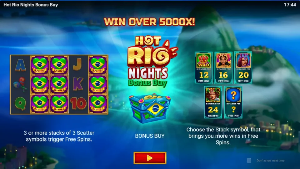 Hot Rio Nights Bonus Buy — screenshot 1