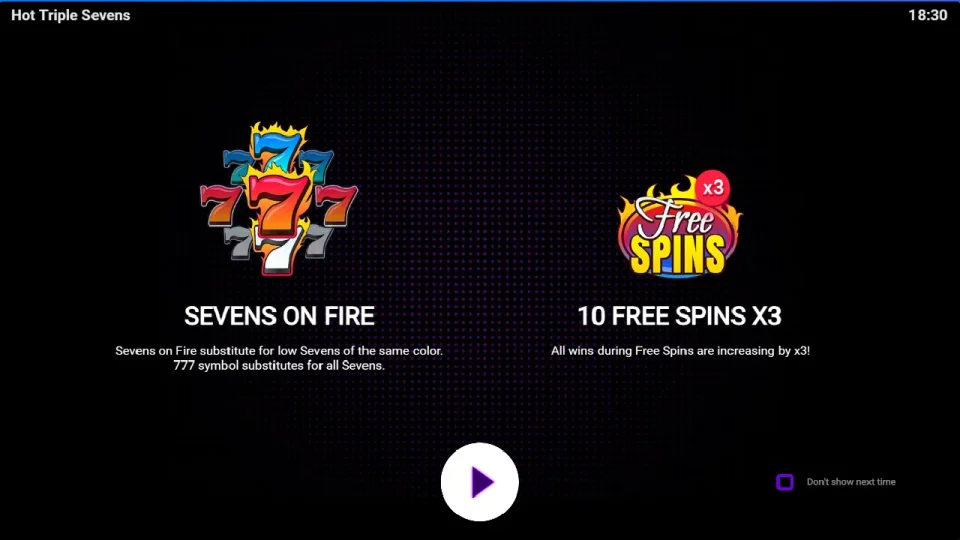 Hot Triple Sevens — screenshot 1
