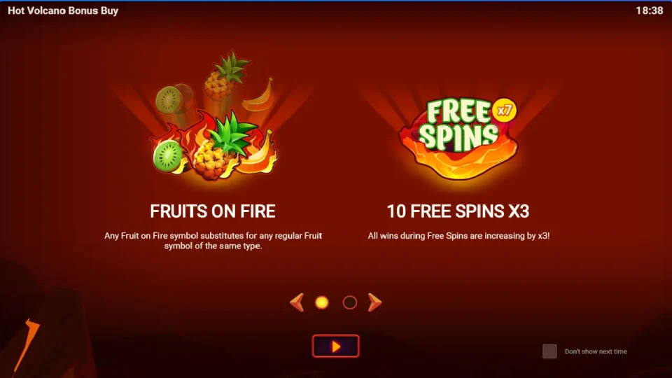 Hot Volcano Bonus Buy — screenshot 1